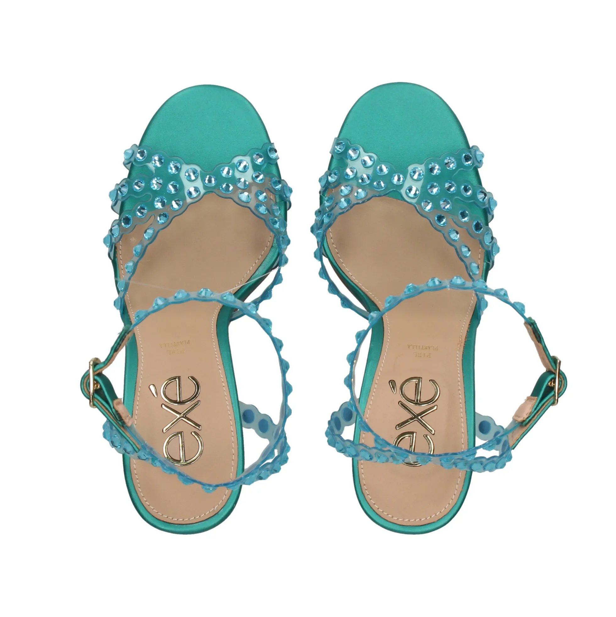 EXE Sandalias con tacón de Mujer JENNY-915 AGUA