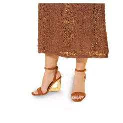 EXE Sandalias cuña de Mujer ELYSIA-391 TAN