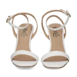 EXE Sandalias cuña de Mujer ELYSIA-391 BLANCO