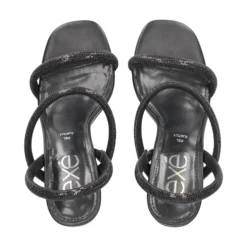 EXE Sandalias cuña de Mujer MAGGIE-834 NEGRO