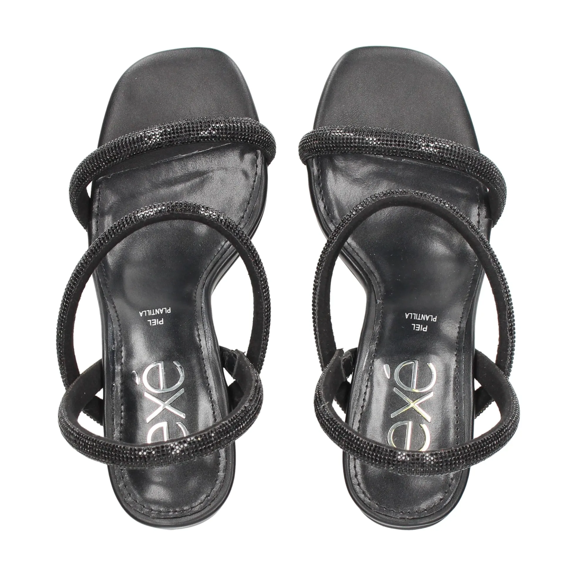 EXE Sandalias cuña de Mujer MAGGIE-834 NEGRO