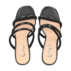 EXE Sandalias cuña de Mujer MAGGIE-822 NEGRO