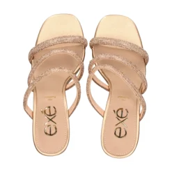 EXE Sandalias cuña de Mujer MAGGIE-822 PINK GOLD