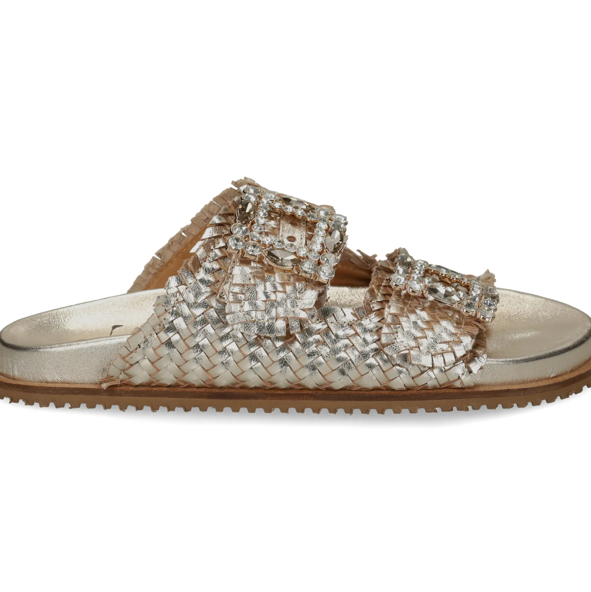 EXE Sandalias planas de Mujer VICKY-271 ORO