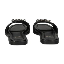 EXE Sandalias planas de Mujer DORETA-488 NEGRO