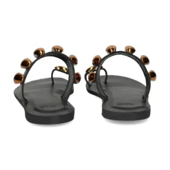 EXE Sandalias planas de Mujer NS-601 NEGRO