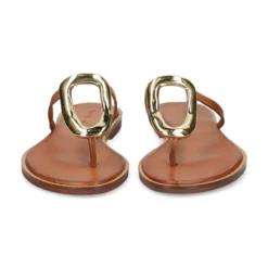 EXE Sandalias planas de Mujer 517 CHIOS TAN