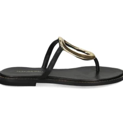 EXE Sandalias planas de Mujer 517 CHIOS NEGRO
