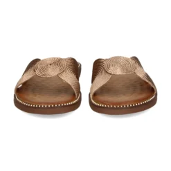 EXE Sandalias planas de Mujer ZF1982-E1 ORO ROSA