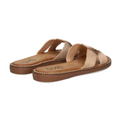EXE Sandalias planas de Mujer ZF1982-E1 ORO ROSA