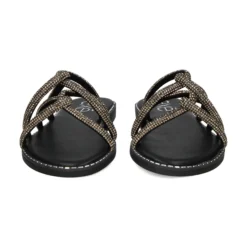 EXE Sandalias planas de Mujer P3375-74 NEGRO