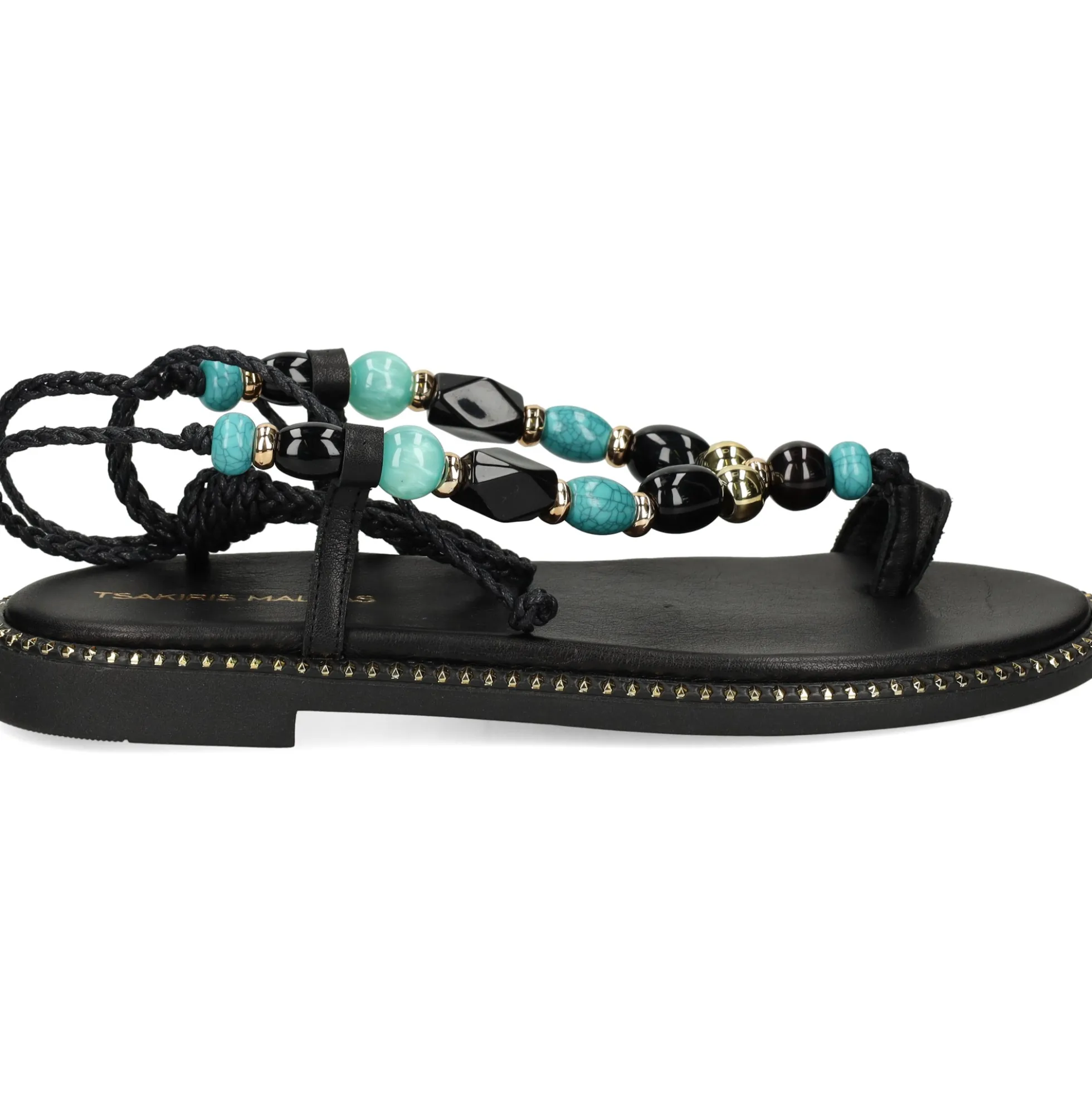 EXE Sandalias planas de Mujer 608 ITHAKI NEGRO