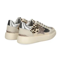 EXE Zapatillas de Mujer CH3595A-61 LEOPARD NATURAL