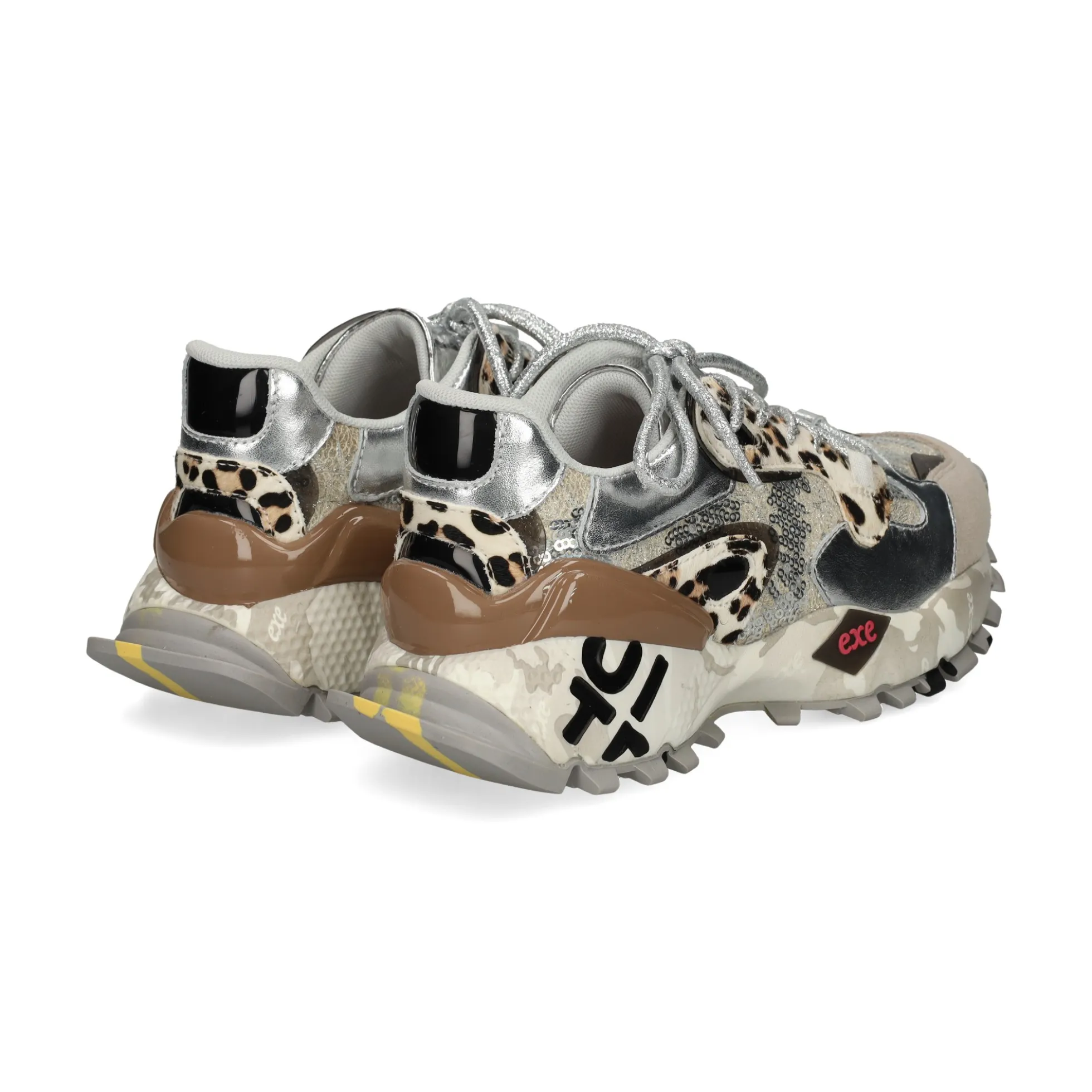 EXE Zapatillas de Mujer 134-10 LEOPARD GREY
