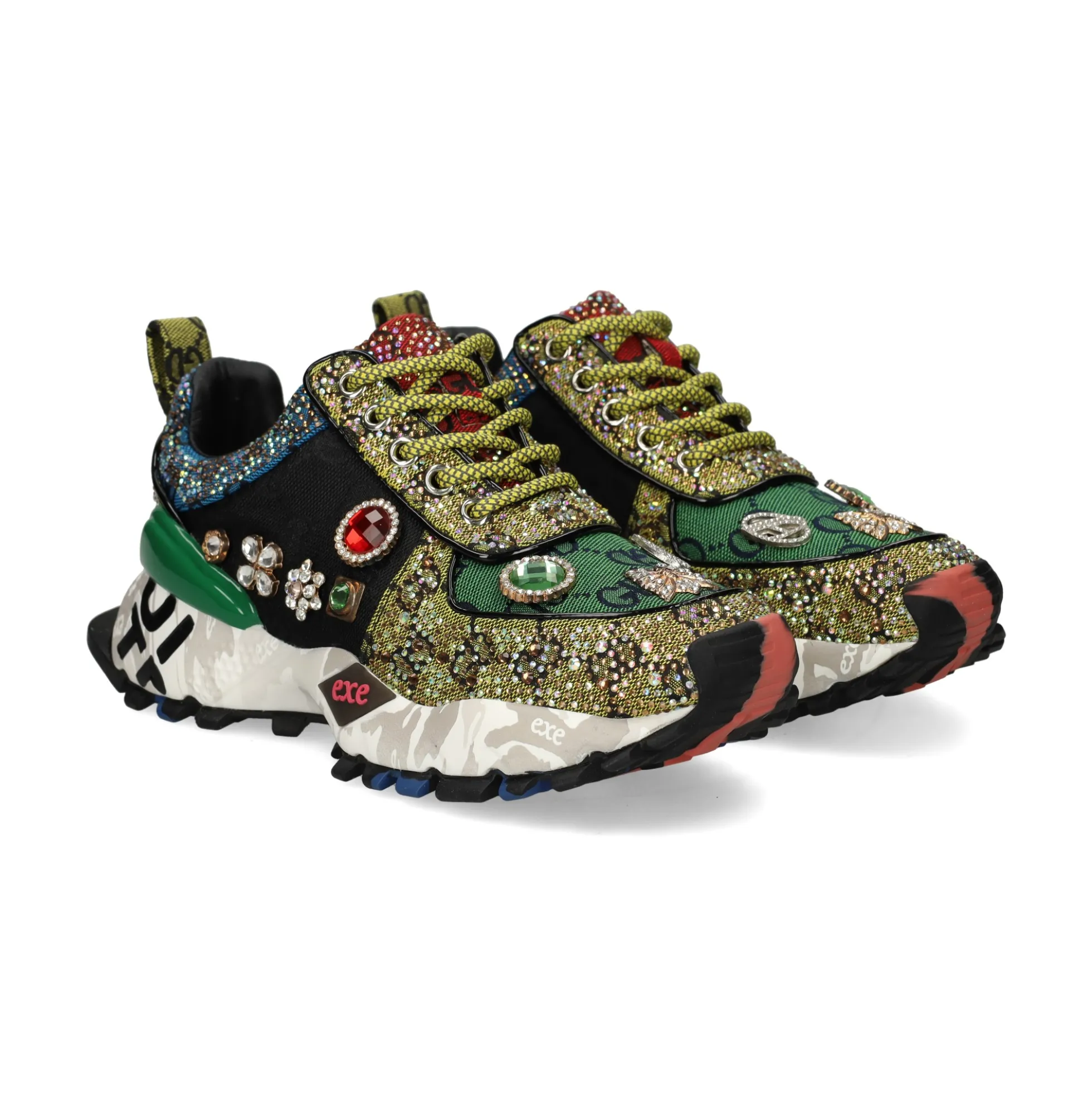 EXE Zapatillas de Mujer SY24-6 GREEN BLACK