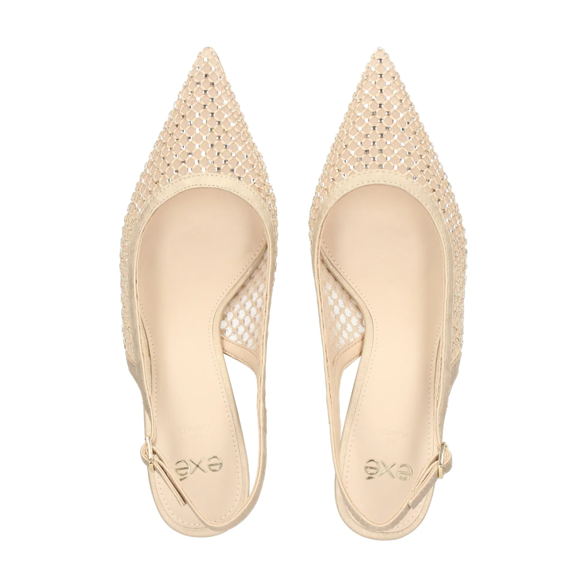 EXE Zapatos de tacón bajo IRIS-222 ORO