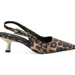 EXE Zapatos de tacón medio de Mujer BLAIR-358 LEOPARDO