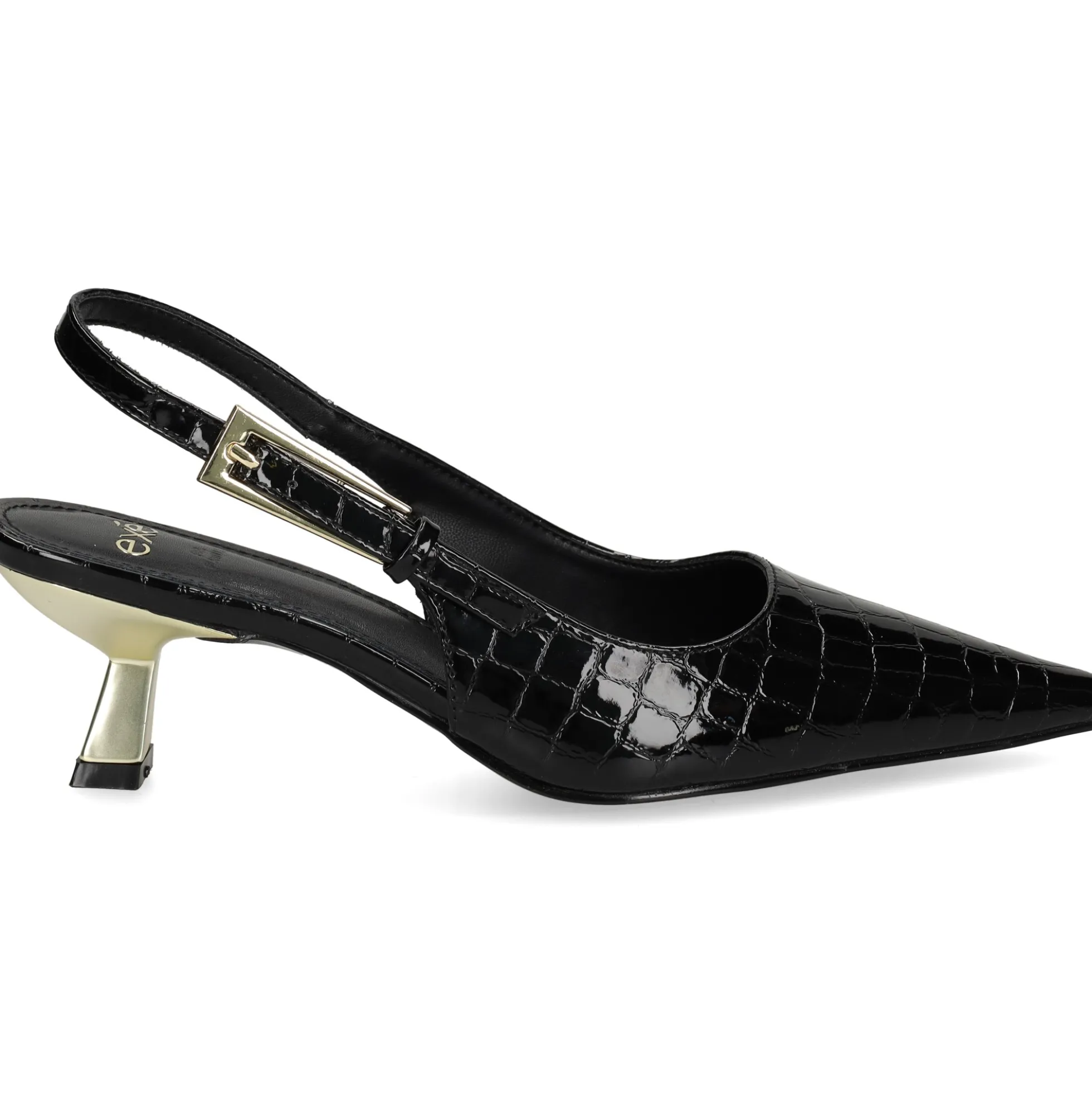 EXE Zapatos de tacón medio de Mujer BLAIR-358 NEGRO