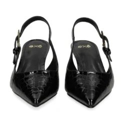 EXE Zapatos de tacón medio de Mujer BLAIR-358 NEGRO