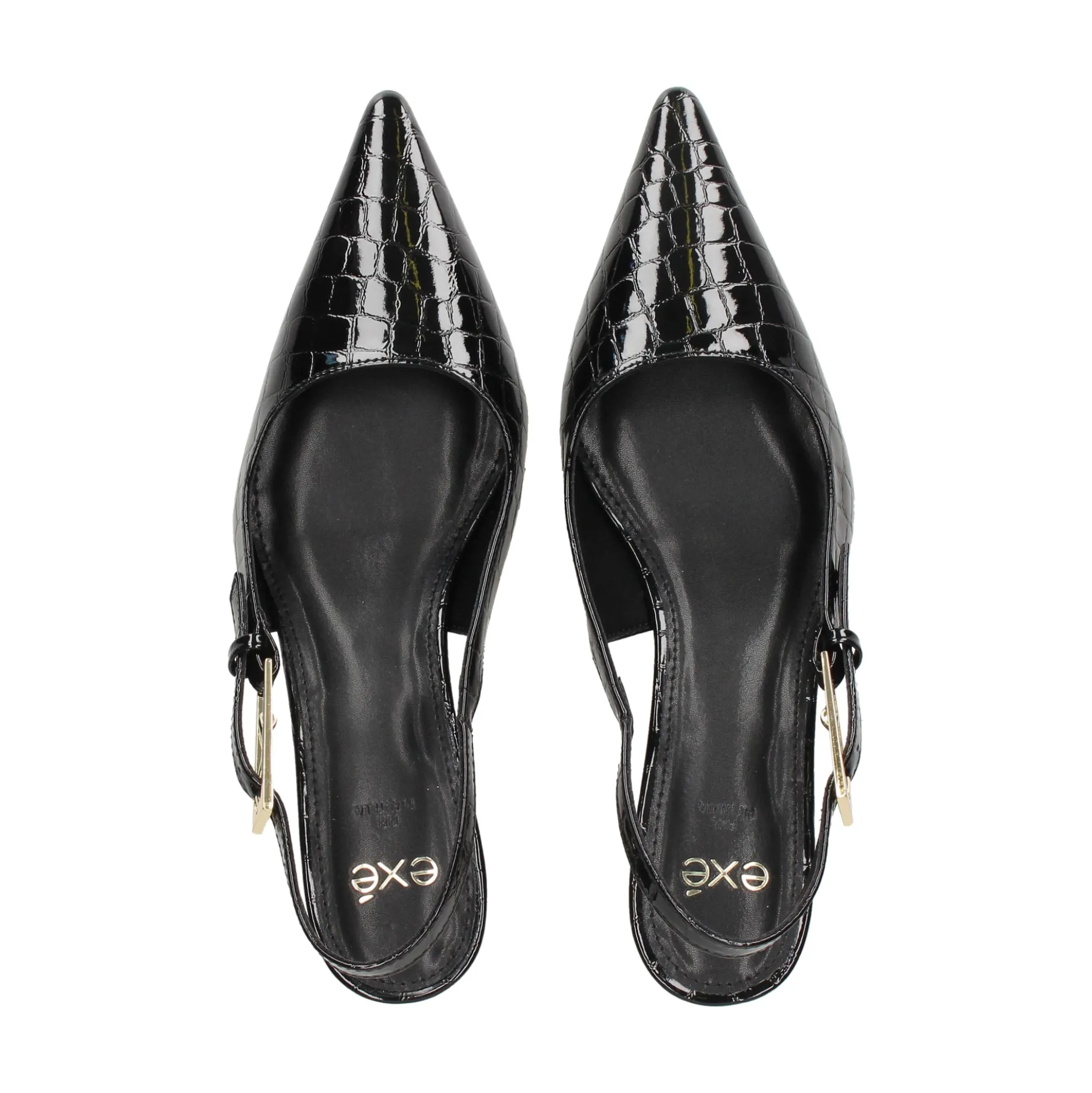 EXE Zapatos de tacón medio de Mujer BLAIR-358 NEGRO
