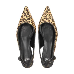 EXE Zapatos de tacón medio de Mujer BLAIR-368 LEOPARD TAN