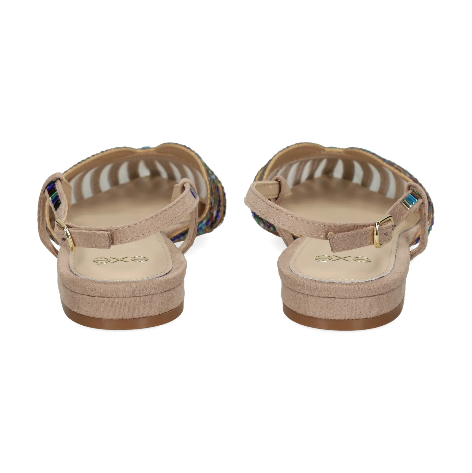 EXE Zapatos planos de Mujer KENDAL-244 TAUPE MULTI