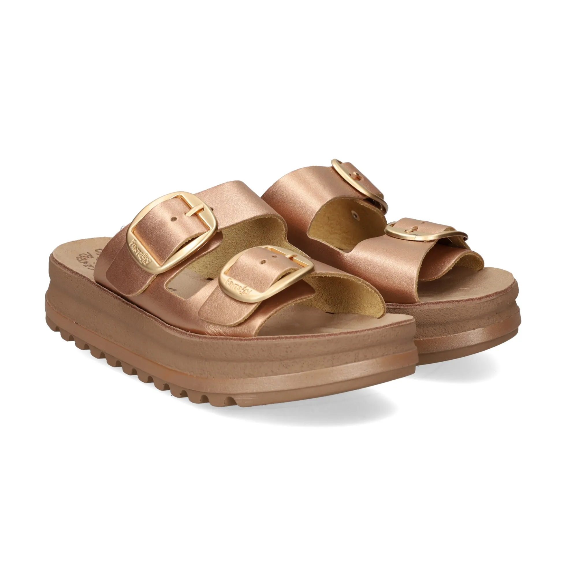 FANTASY Sandalias con plataforma de Mujer GOGO CANDY-ROSE GOLD