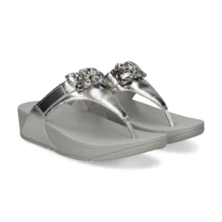 FITFLOP Sandalias cuña de Mujer HT8 011 PLATA