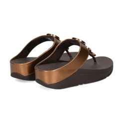 FITFLOP Sandalias cuña de Mujer HJ1 012 BRONZE