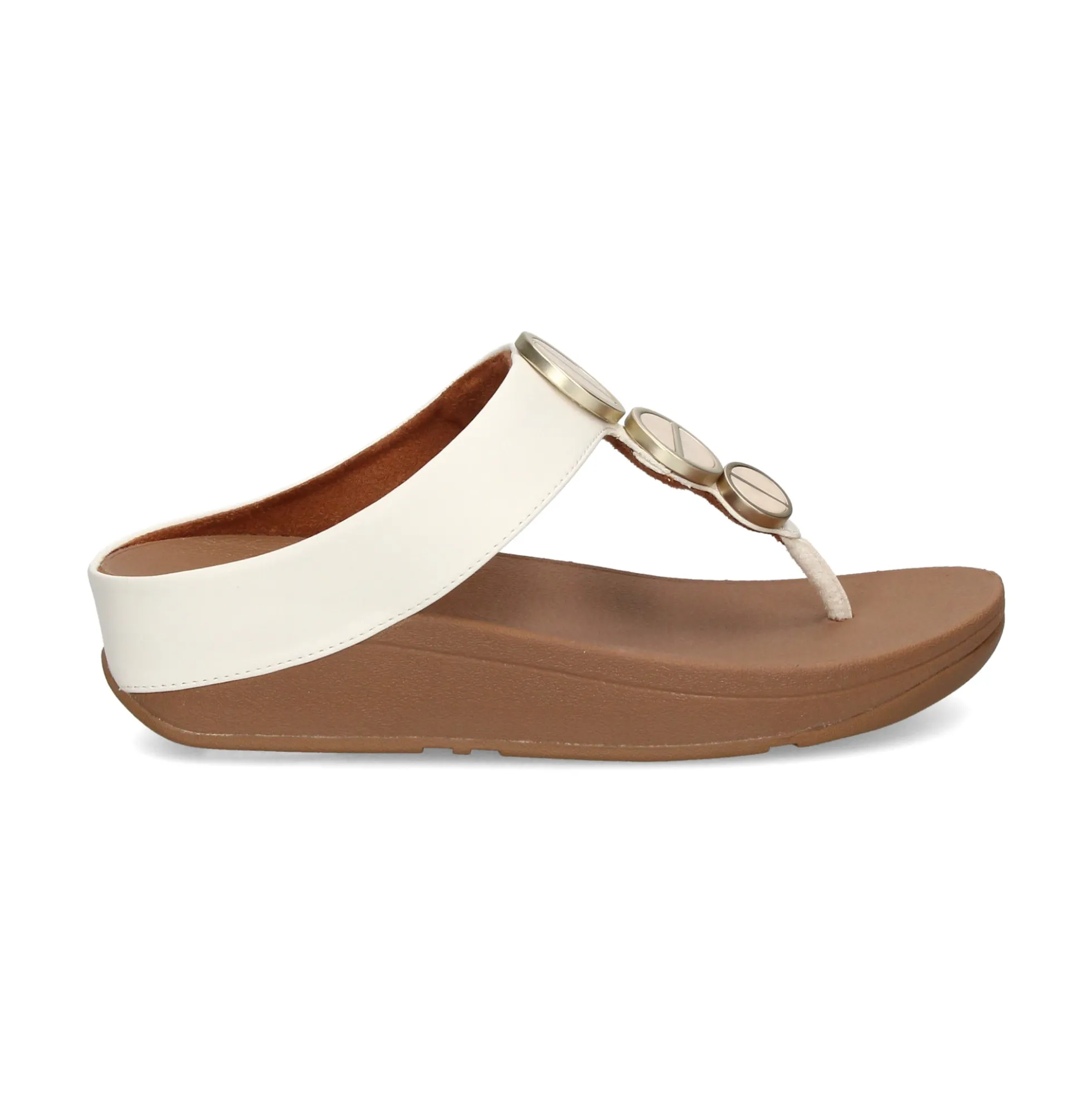 FITFLOP Sandalias cuña de Mujer FE5 477 CREAM