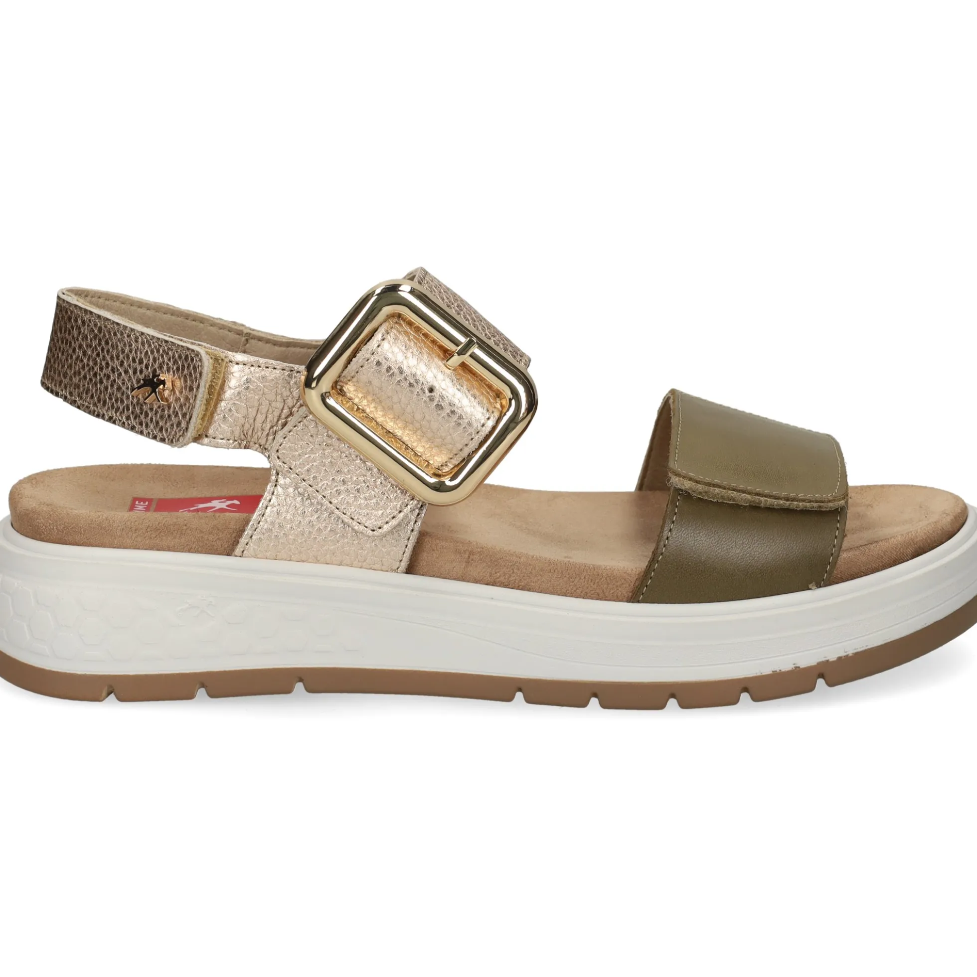 FLUCHOS Sandalias con plataforma de Mujer F2166 PLATINO