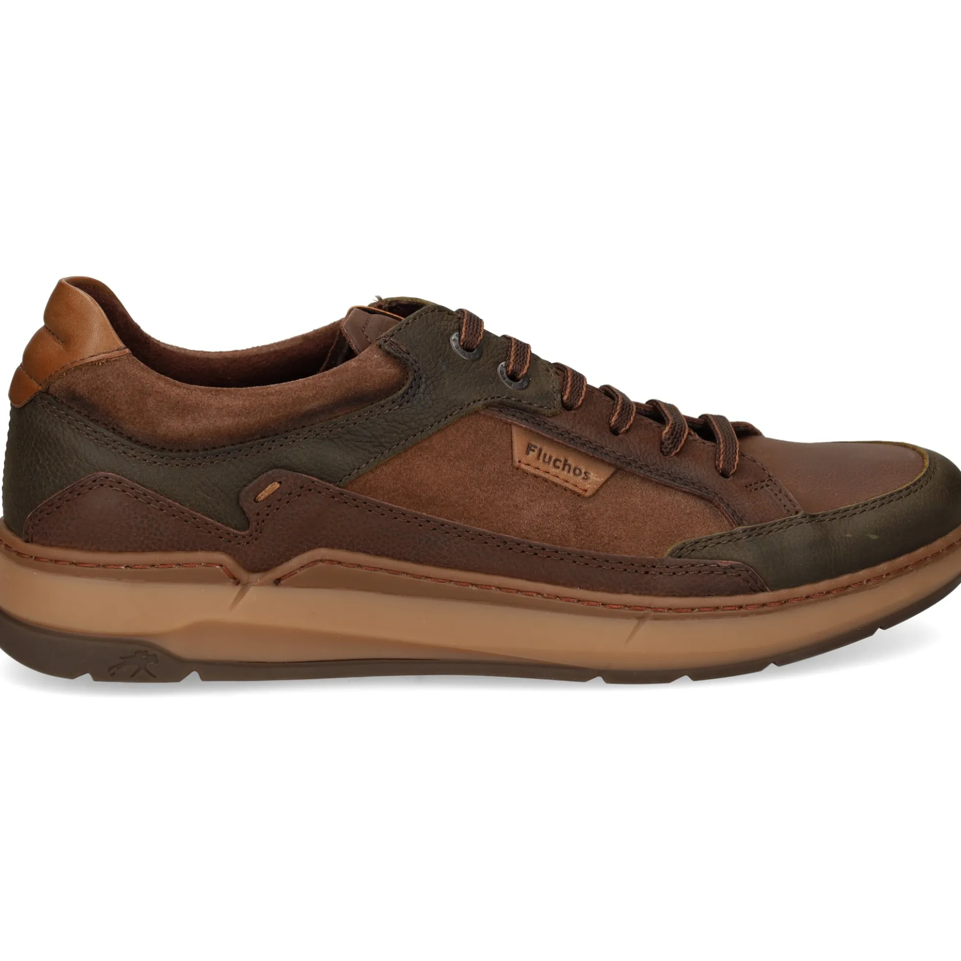 FLUCHOS Zapatillas de Hombre F2279 CAFE+COM.1
