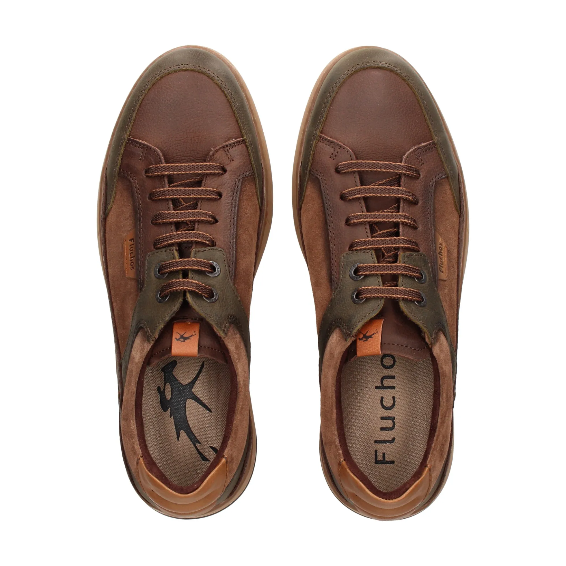 FLUCHOS Zapatillas de Hombre F2279 CAFE+COM.1