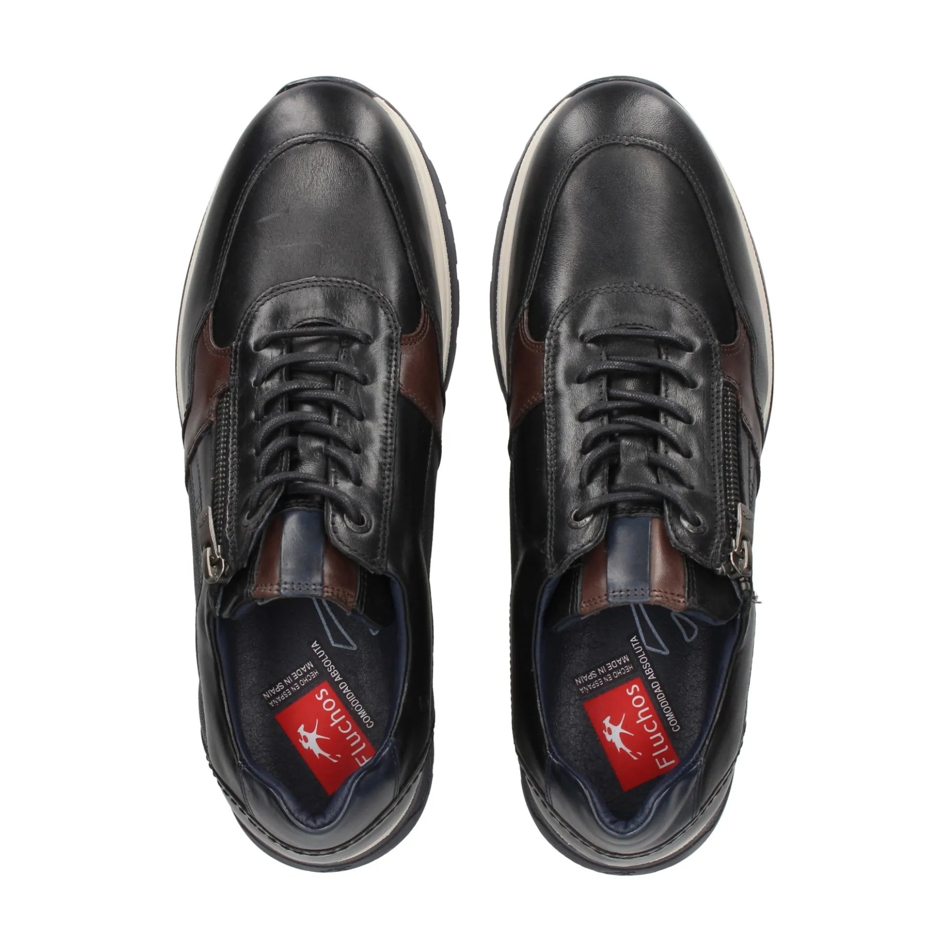 FLUCHOS Zapatillas de Hombre F1600 NEGRO+COM.4