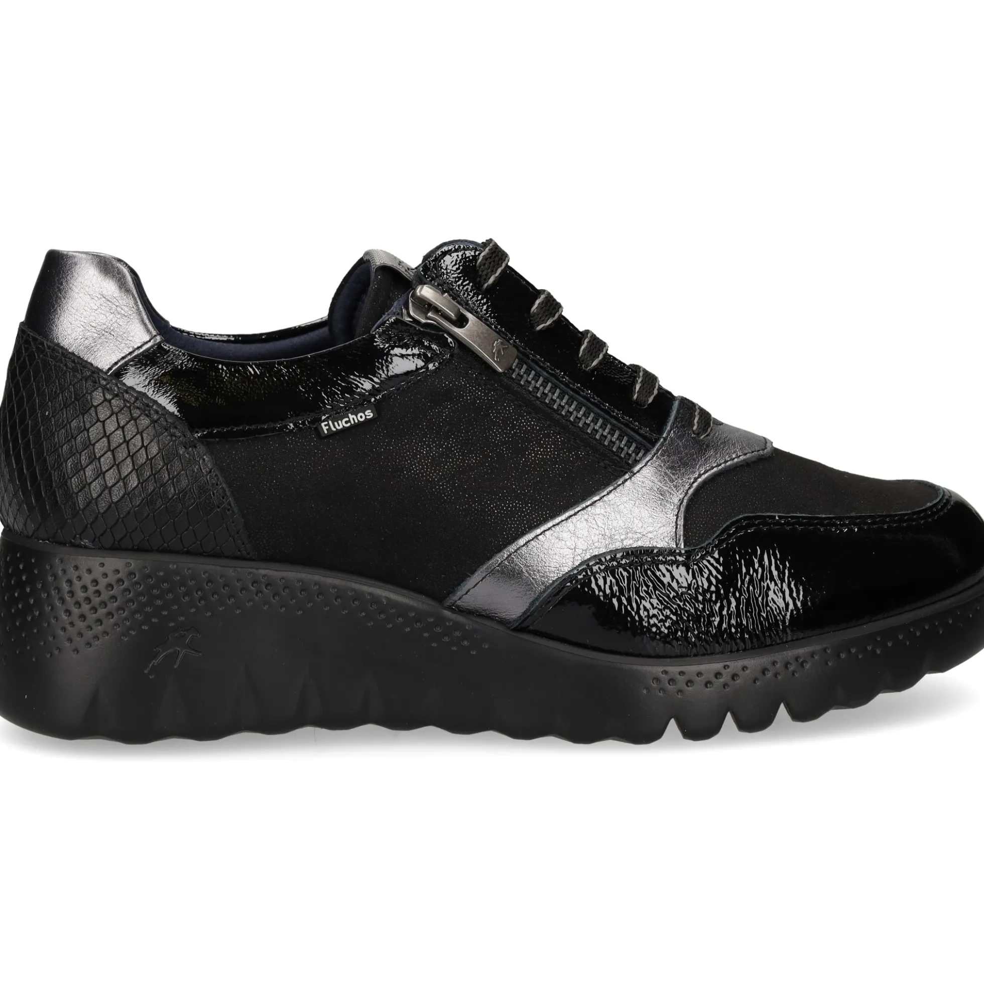 FLUCHOS Zapatillas de Mujer F2248 NEGRO+COM.4