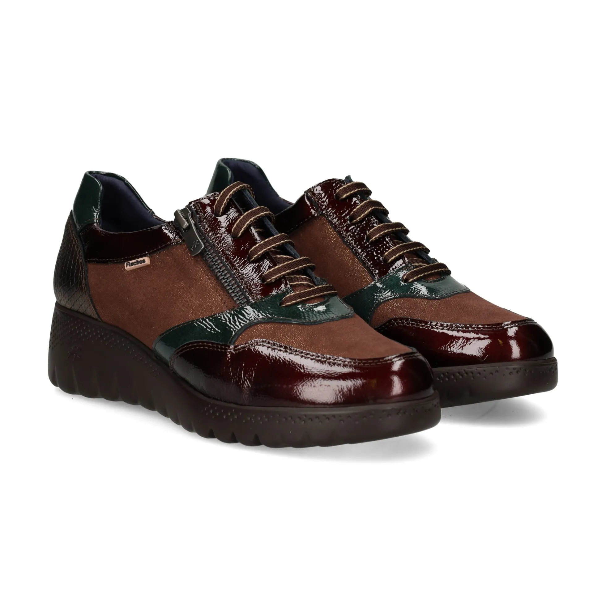 FLUCHOS Zapatos Blucher F2248 CAFE+COM.2
