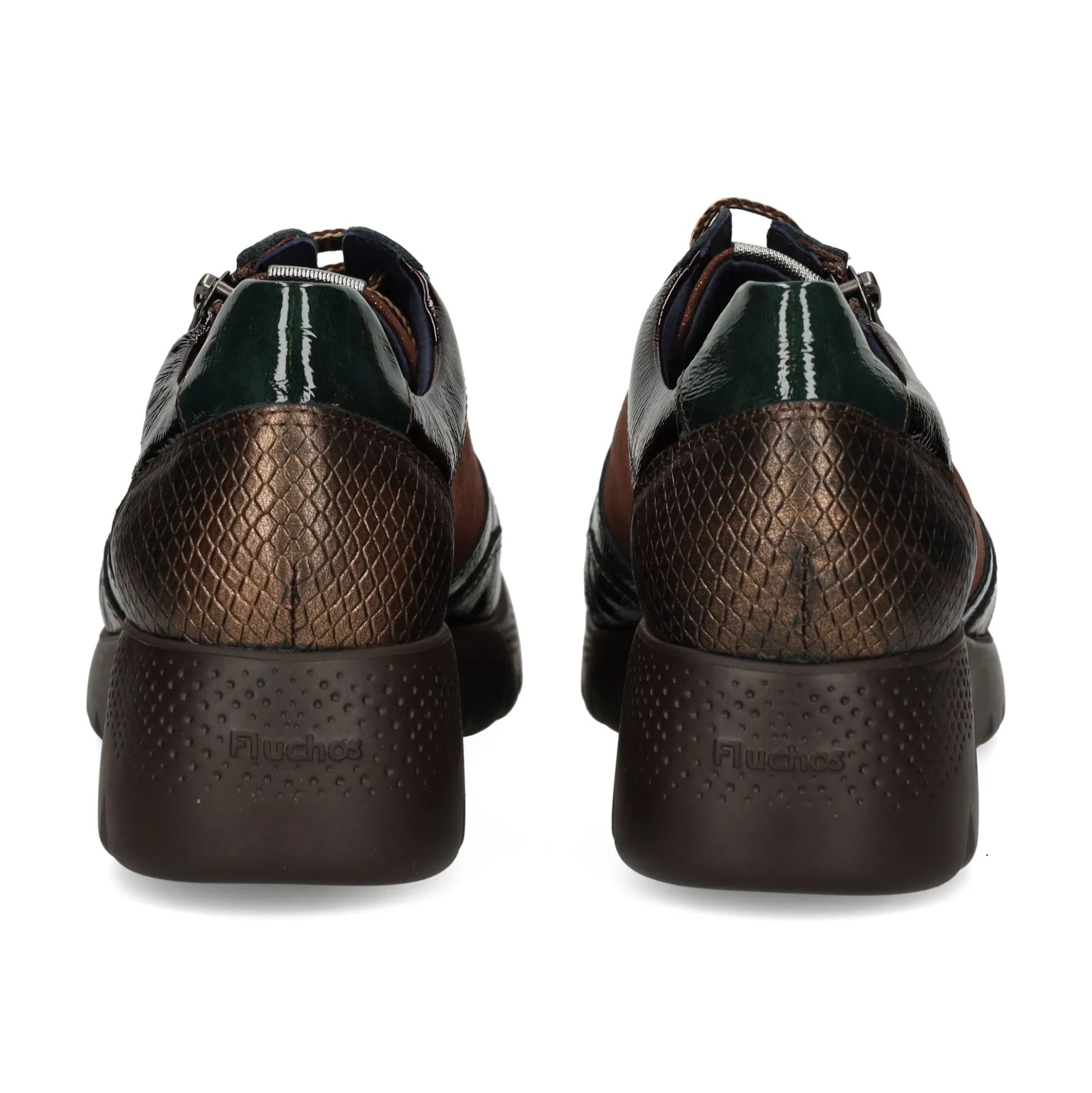 FLUCHOS Zapatos Blucher F2248 CAFE+COM.2