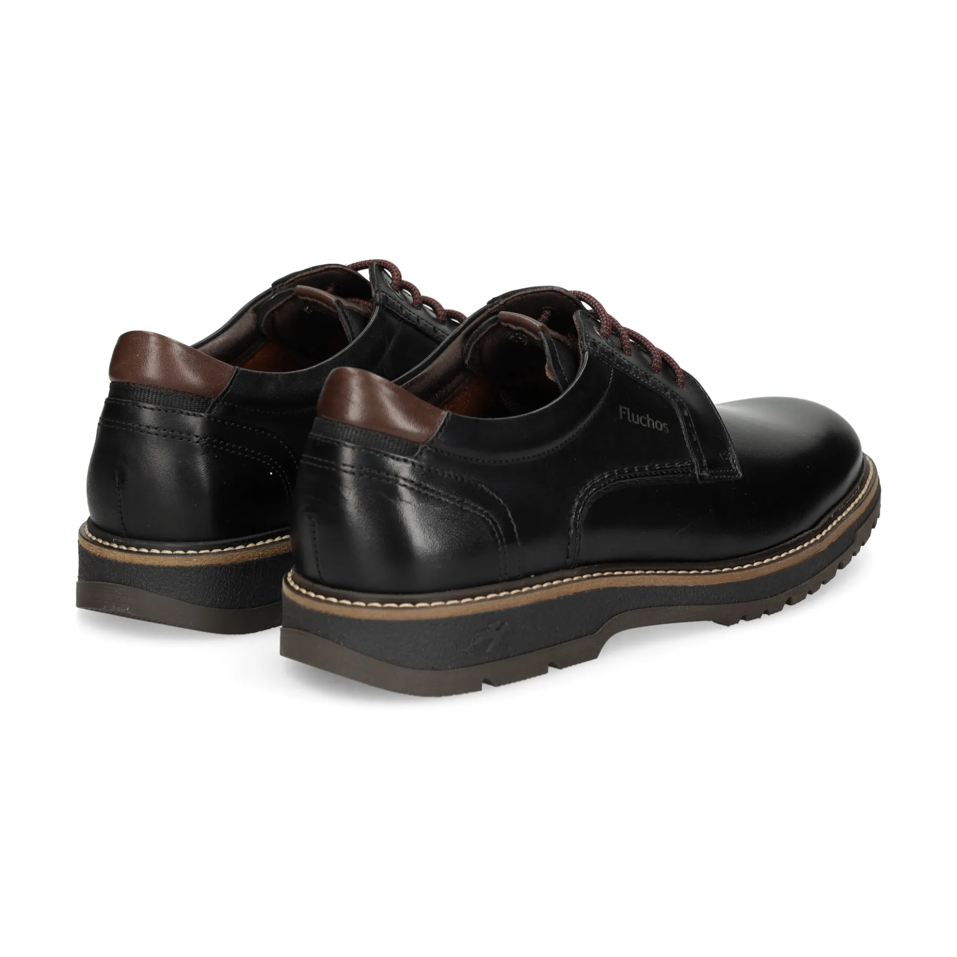 FLUCHOS Zapatos de vestir de Hombre F2319 NEGRO+COM.4