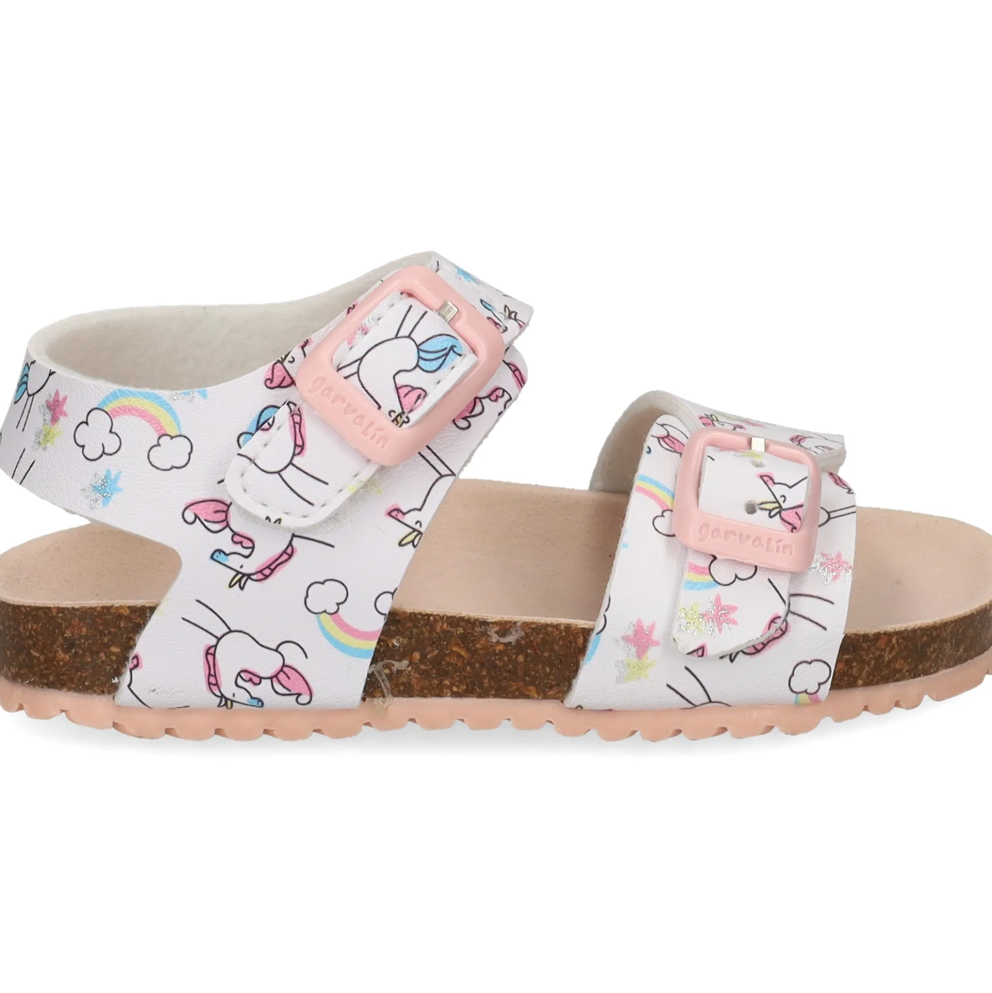 GARVALIN Sandalias, chanclas y albarcas de niña 252463-B050 BLANCO