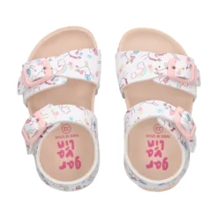 GARVALIN Sandalias, chanclas y albarcas de niña 252463-B050 BLANCO