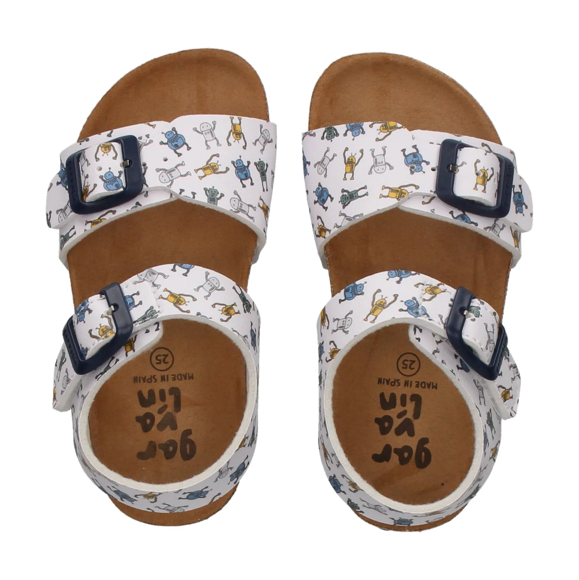 GARVALIN Sandalias, chanclas y albarcas de niña 242468-B BLANCO