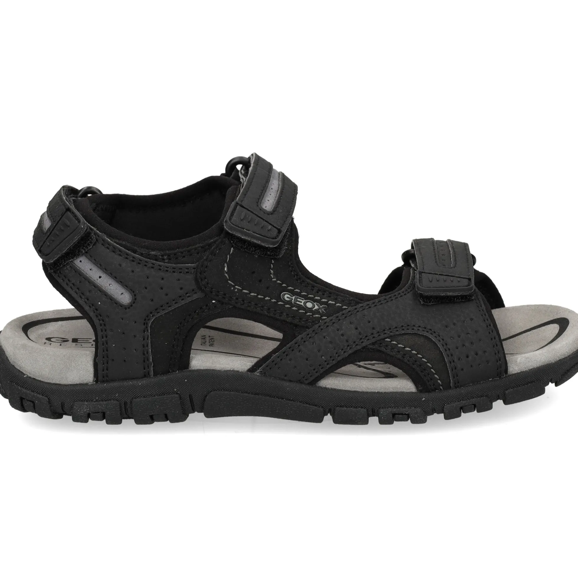 GEOX Sandalias de Hombre U8224D C9310 BLACK/STO