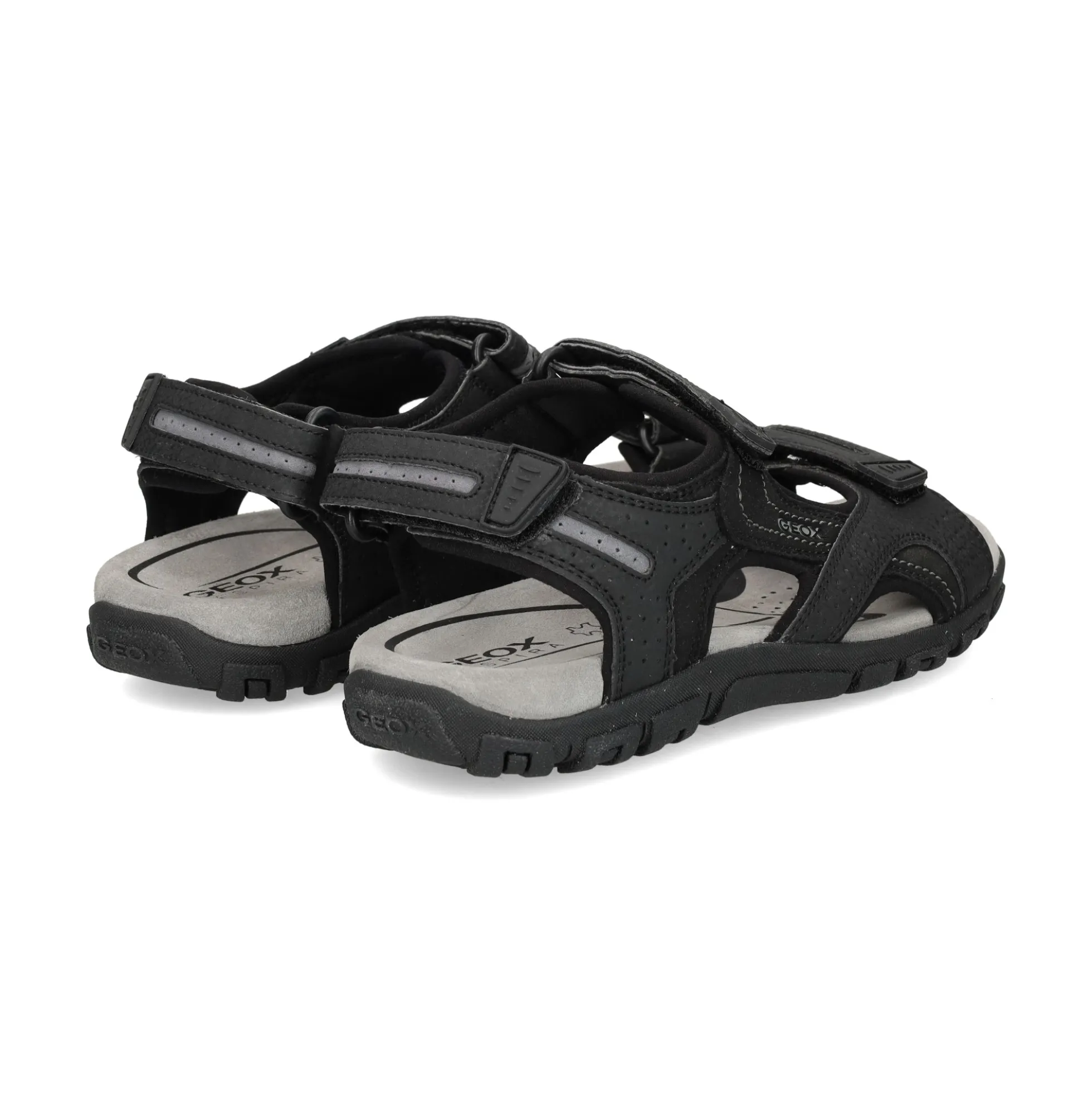 GEOX Sandalias de Hombre U8224D C9310 BLACK/STO