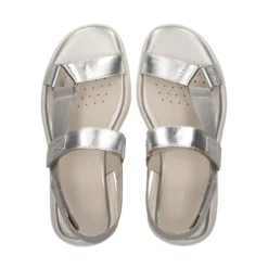 GEOX Sandalias planas de Mujer D25ADA C1355 LT GREY/S