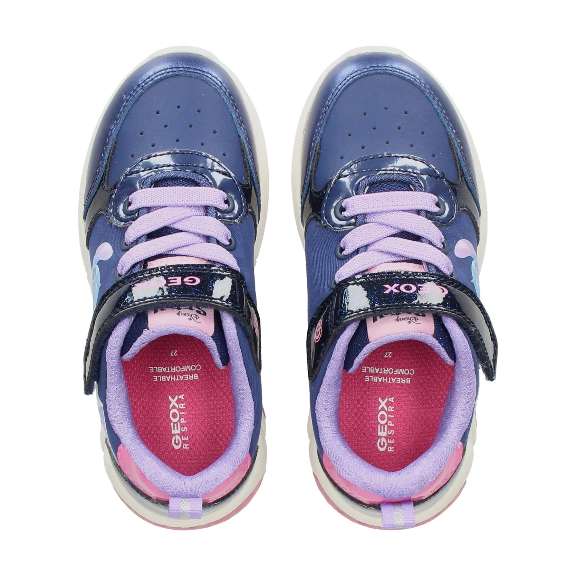 GEOX Zapatillas de niñas J46M4B C4268 NAVY/FUCH