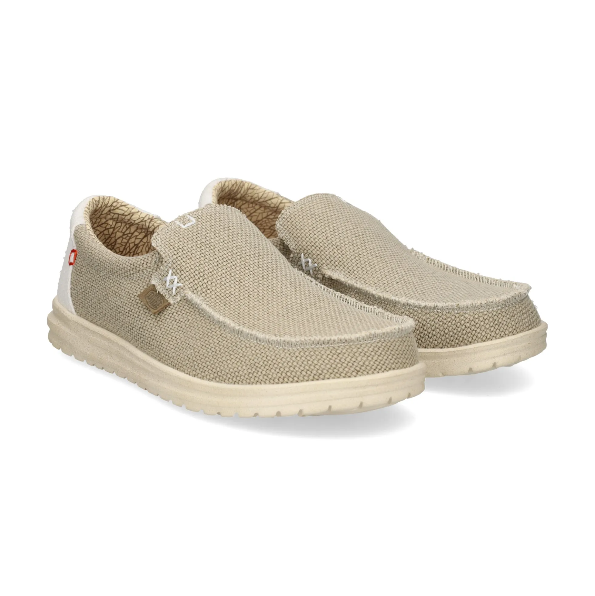 HEY DUDE Mocasines de Hombre 40124 1LB OFF WHITE