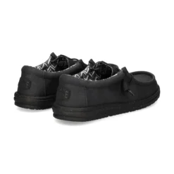 HEY DUDE Zapatillas de Hombre WALLY STRETCH 060 BLACK/BLACK
