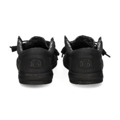 HEY DUDE Zapatillas de Hombre WALLY STRETCH 060 BLACK/BLACK