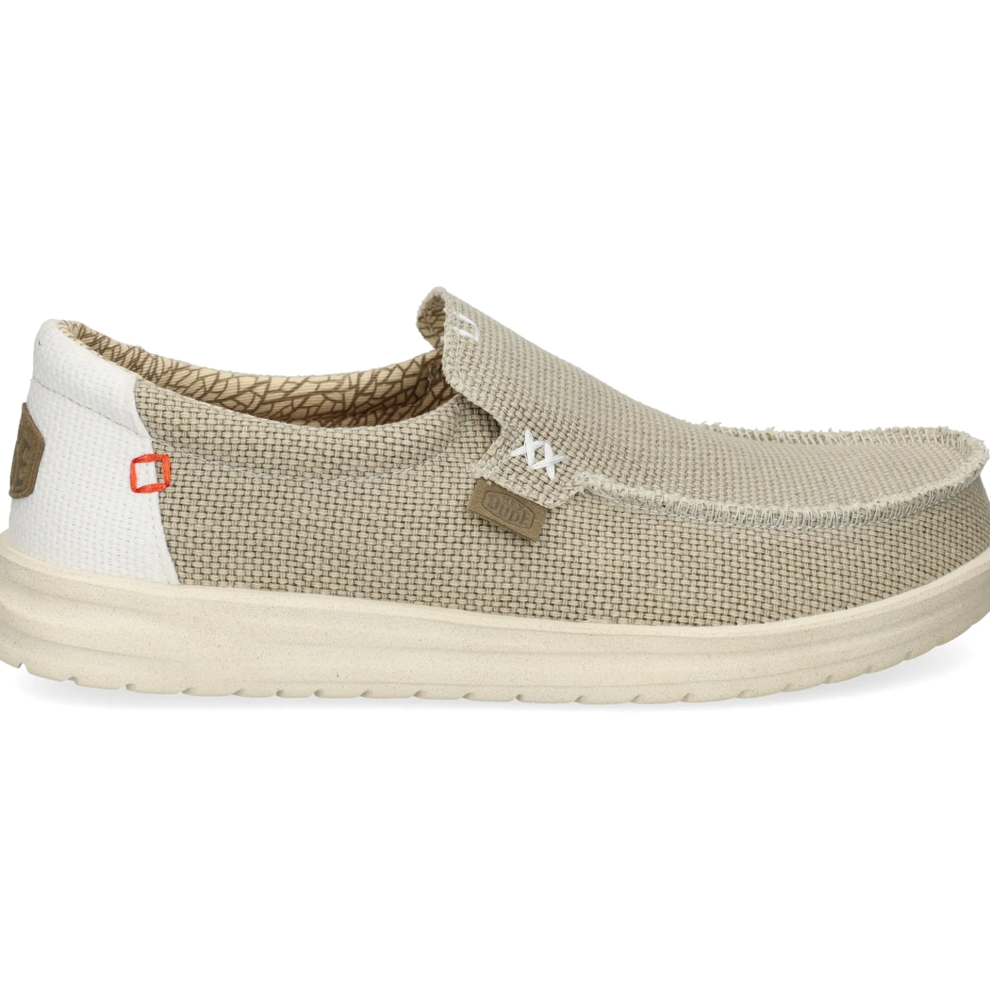 HEY DUDE Zapatillas de Hombre MIKKA BRAIDED 1LB OFF WHITE