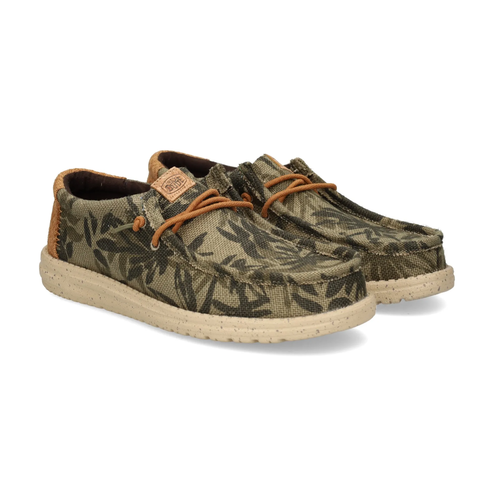 HEY DUDE Zapatillas de Hombre WALLY PALM 3ZX BURNT/GINGE